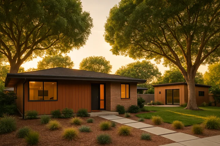 Illustrative Sherman Oaks SFR with detached ADU